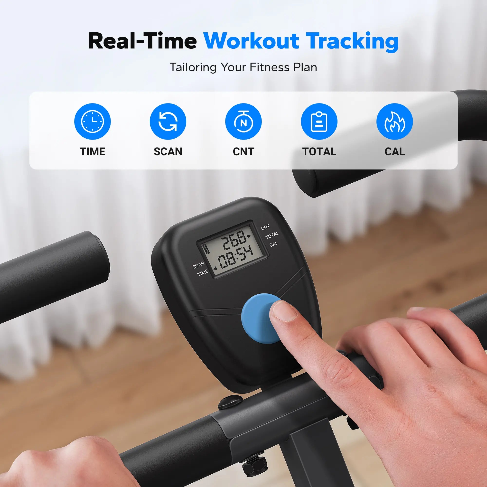 2-in-1 LCD Squat Row Machine for Women Leg & Glute Training