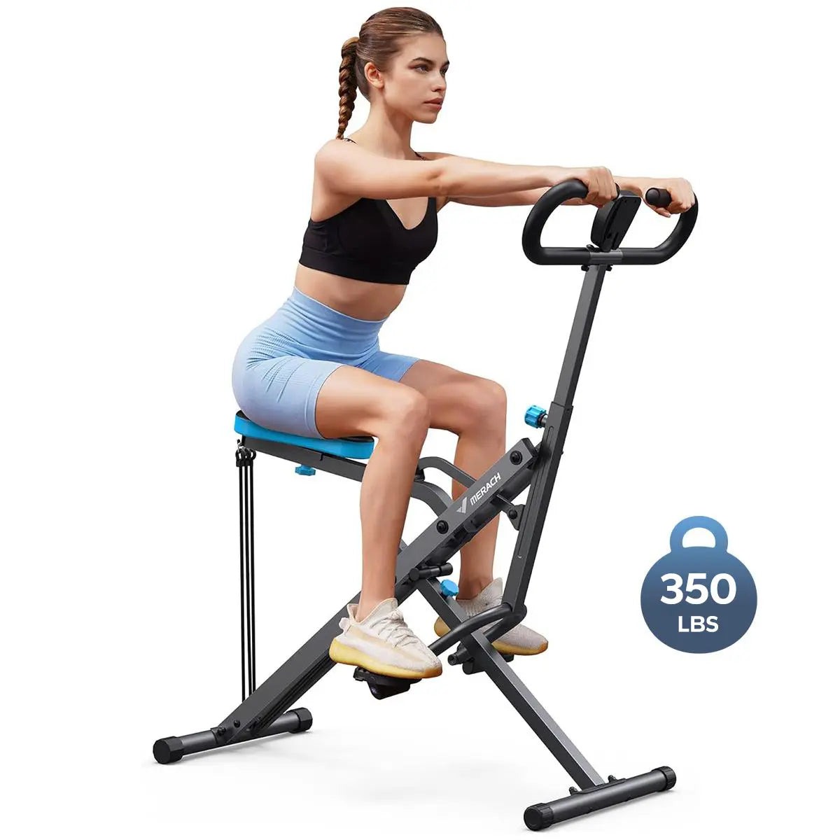 2-in-1 LCD Squat Row Machine for Women Leg & Glute Training